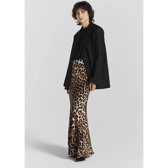 Tyne Leopard Print Satin Skirt - Craft your capsule wardrobe with everyday basics and denim designs from Swedish brand Twist and Tango. Effortlessly fusing ease and style, each timeless piece is sure to transcend seasons and become favourites in your daily edit.