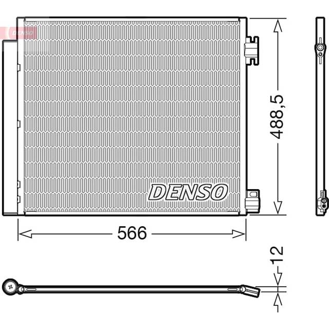 Condenser, air conditioner DCN46026 Denso DCN46026