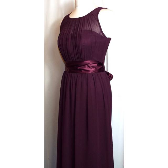 Superb dorothy perkins🌺purple chiffon and satin maxi dress 🌺size 10 tub