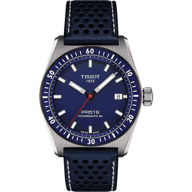 TISSOT T-Sport PR516 Powermatic 80 38MM Blue Leather Men's Watch T149.407.16.041.00 / T1494071604100 - 38 mm