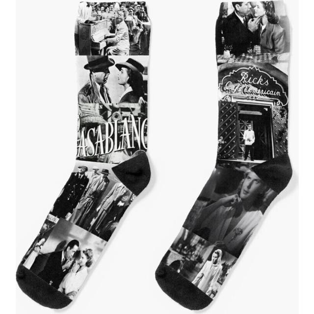 Dress Socks Casablanca Novelty Fancy Crazy Pattern Crew Casual for Men Women