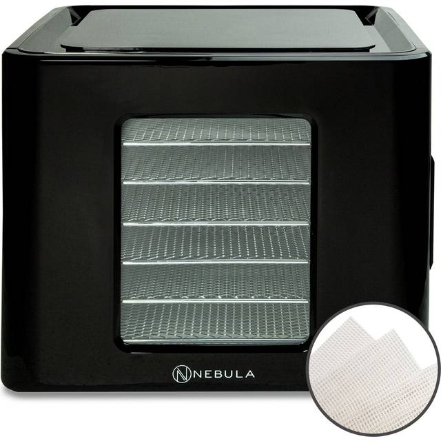 Nebula Food Dehydrator| 6 Stainless Steel Trays & 6 Dehydrator Sheets