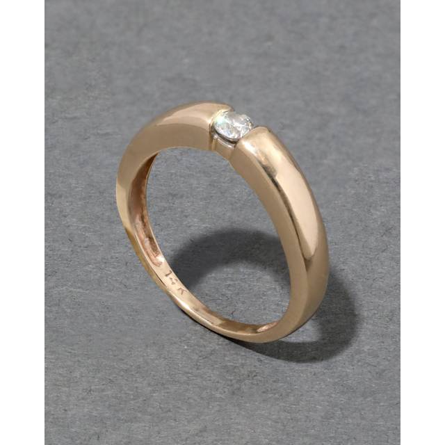 Alexis Bittar Vintage 190S 14K & 0.15 Carat Diamond Ring in Gold Size 8 | Statement Jewelry from Alexis Bittar (8)