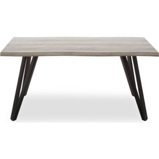 Andry Rectangle Dining Table - Metal/Wood - L90 x W160 x H76 cm - Grey