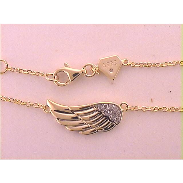 GND 120447 1-20 CT Diamond Angel Wing Bracelet