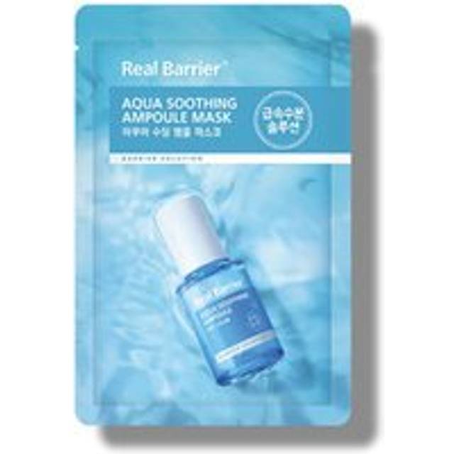 Real Barrier Aqua Soothing Ampoule Mask Lindrande arkmask för ansiktet 28 ml