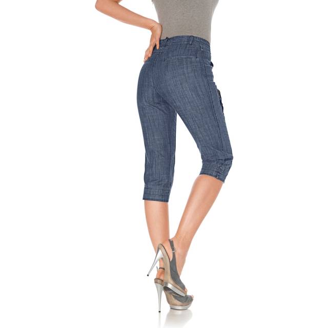 Heine Summer Capri Trousers - Blue Denim