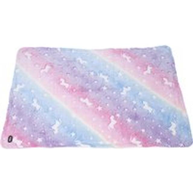 TIAKI Glowing Unicorns mysig filt - L 100 x B 70 cm - Rosa