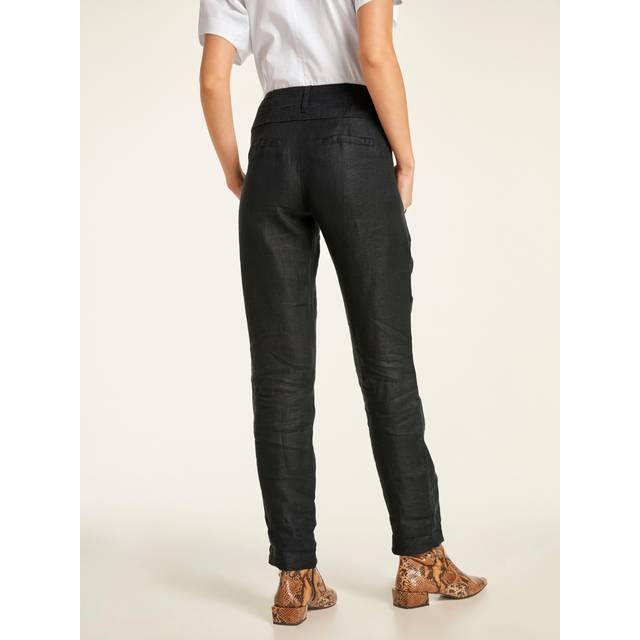 Heine Linen Carrot Trousers - Black