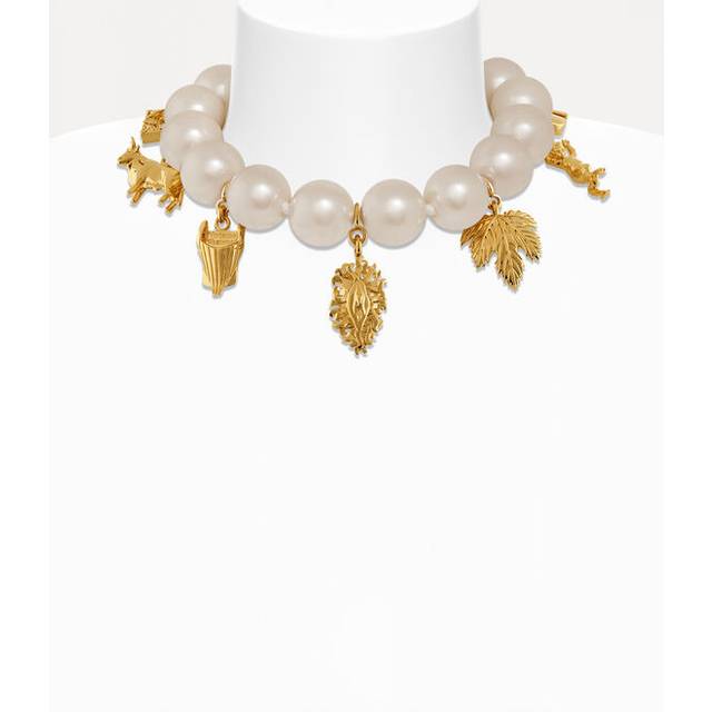 Giant Anglo Pearl Necklace Andreas Kronthaler For Vivienne Westwood Pearls Gold Women - ---