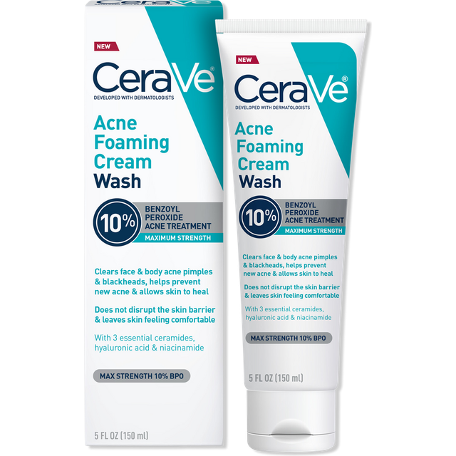CeraVe Acne Foaming Cream Cleanser 10% BPO 5 fl oz
