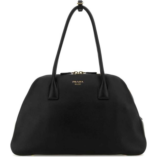 Prada Women's Leather Medium Shopping Bag in Black | 1BG5222CYS Color F0002 (One Size)