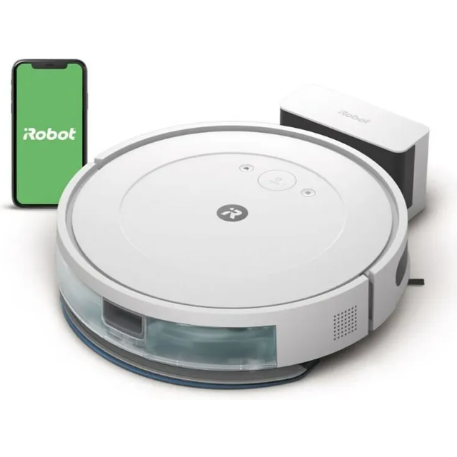 iRobot Roomba Combo Essential - Ansluten robotdammsugare och mopp - Effektiv och kraftfull - 3 sugnivåer - Programmerbar