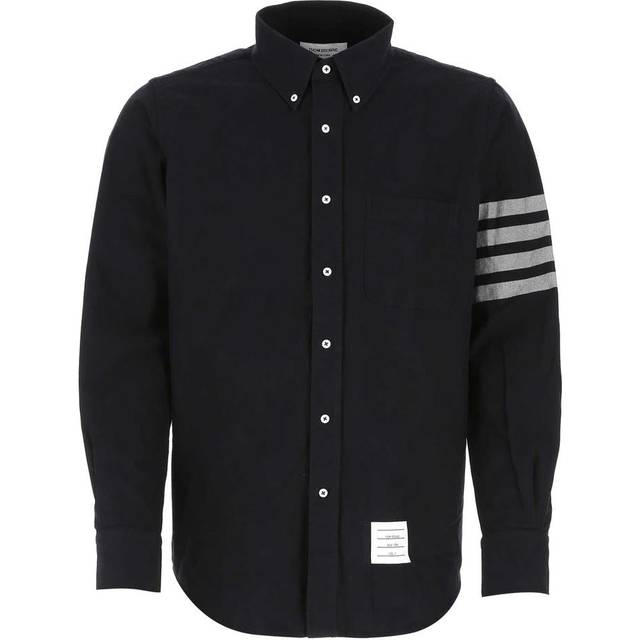 Thom Browne 4-Bar cotton long-sleeved shirt - blue (UK 44)
