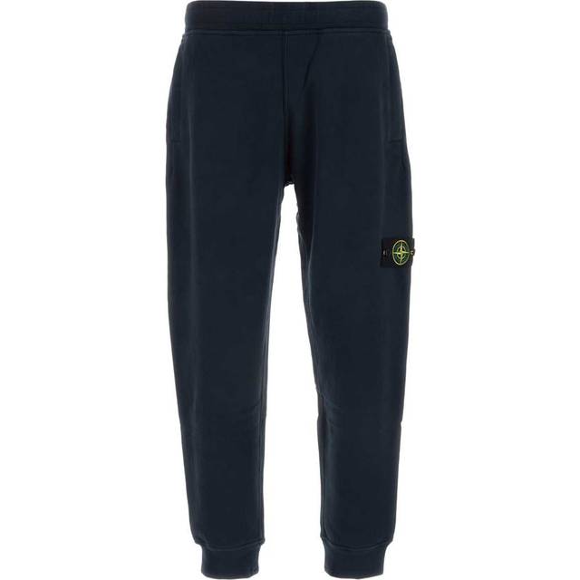 Stone Island, Byxor, Herr, M, Bomull, Blå Regular Fit Tracksuit Byxor - blue (M)