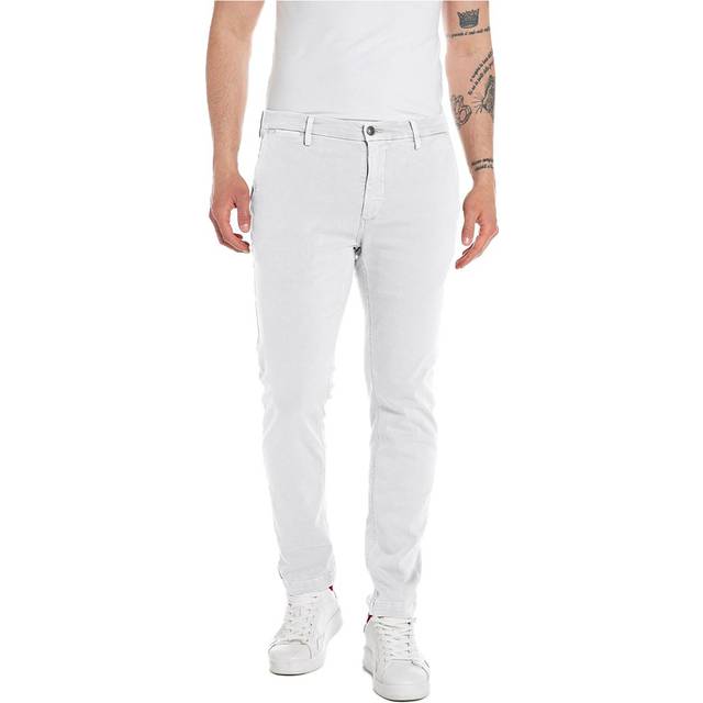 Replay Mens Pearl Grey ZEUMAR Jean - W34 L32