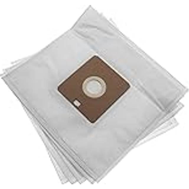 5x Vacuum Cleaner Bag compatible with Nilfisk Bravo, Astral GM170, Bravo Energy Parquet eu Vacuum Cleaner, Microfleece, 24.7 cm x 27 cm, White - Vhbw