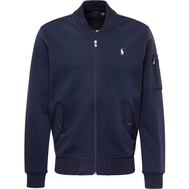 Polo Ralph Lauren, Bomber Jackets, male, Blue, XS, Navy Cotton Regular Fit Jacket