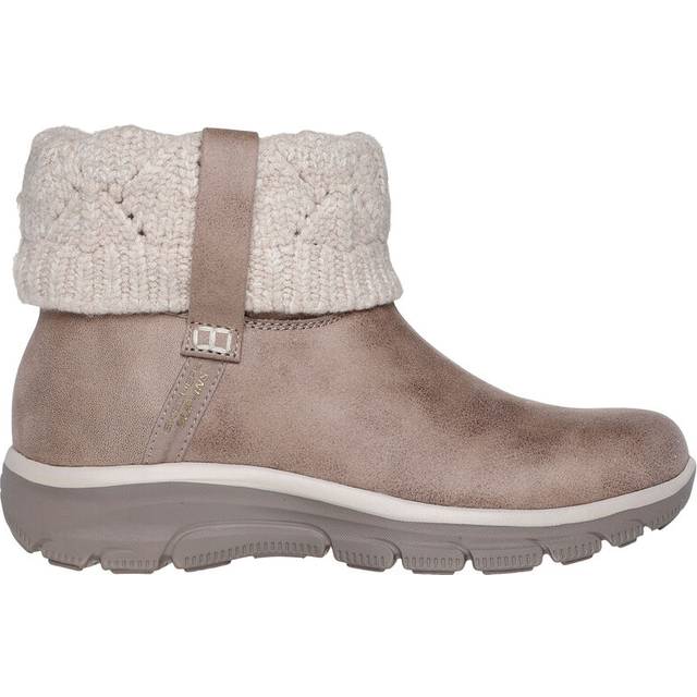 Skechers Dam Easy Going-Cozy Weather Ankelstövel, Taupe, 3 UK, Mullvadsbrunt, 36 EU