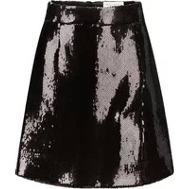 Nina Ricci, Kjol, Dam, 2Xs, Polyester, Paljettminikjol - black (2XS)