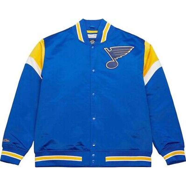 Mitchell & Ness, Bomber Jackets, male, Blue, L, NHL Heavyweight Bomber Jacket Stlblu