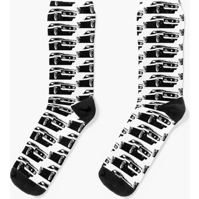 Dress Socks Ford Mustang Novelty Fancy Crazy Pattern Crew Casual for Men Women