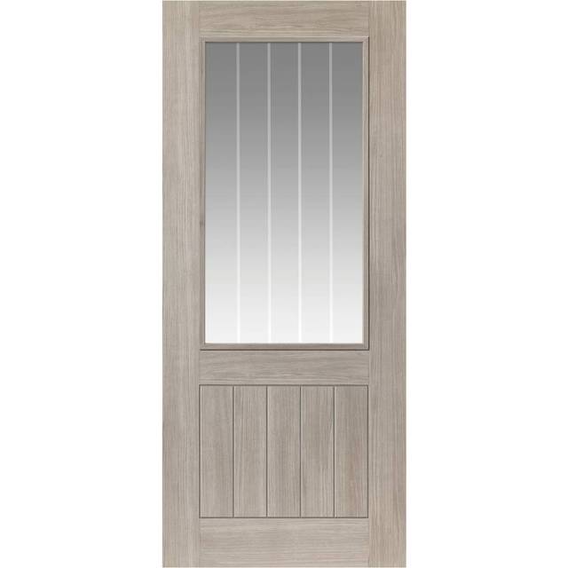 JB Kind Colorado Grey Glazed Laminate - Prefinished Internal Door (Size: 1981 x 838mm, Thickness: 35mm)