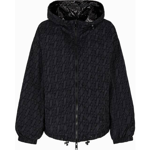 Armani Exchange Reversible Lightweight Jacket - Black, Black, Size M = Uk 10, Women - M = UK 10