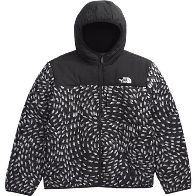 The North Face Boy's Reversible Shasta FZ Hooded Jacket Syntetjacka Barn Storlek XS Färg svart