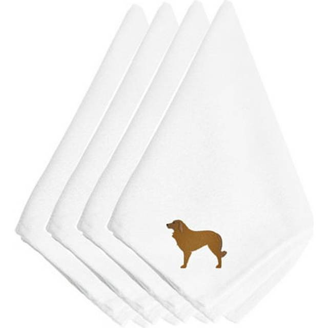 Caroline's Treasures BB3431NPKE Portuguese Sheepdog Dog Embroidered Napkins Set of 4  20  Multicolor