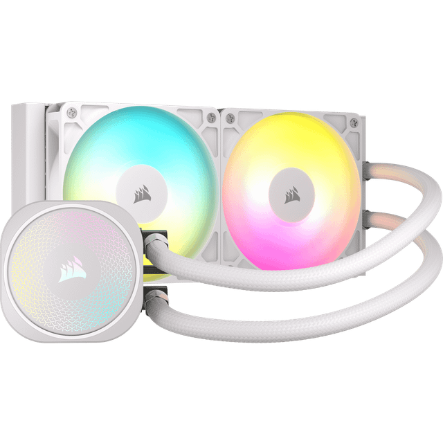 CORSAIR NAUTILUS 240 RS 240mm RGB AIO Liquid CPU Cooler - White