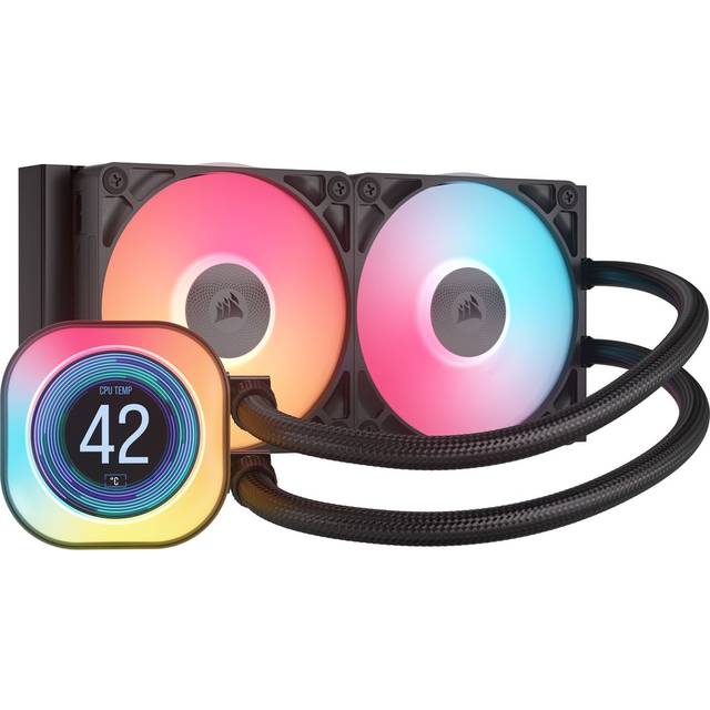 CORSAIR iCUE LINK TITAN 240 RX LCD RGB Liquid CPU Cooler - Black - CW-9061022-WW