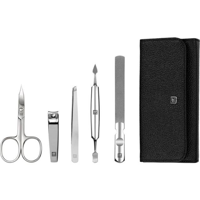 ZWILLING CLASSIC 5-pcs Calf leather Snap fastener case black - 5pc