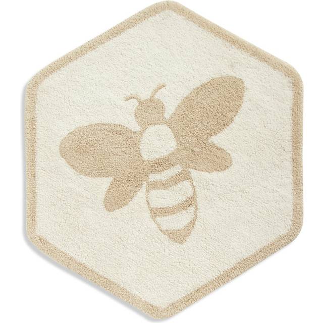 Habitat Floral Bee Bath Mat - Beige