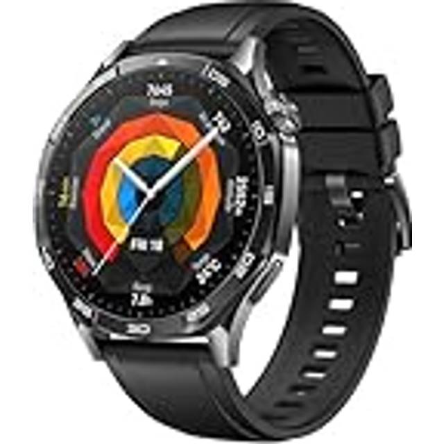 HUAWEI WATCH GT 5 46 mm Smartwatch, elegant design, nytt läge löpning och cykling, hälsoövervakning, 14 dagars batteritid, iOS och Android, svart