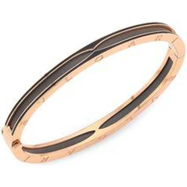 Bvlgari Womens Rose Gold B.zero1 18ct Rose-gold Bangle Bracelet M/l - ROSE GOLD