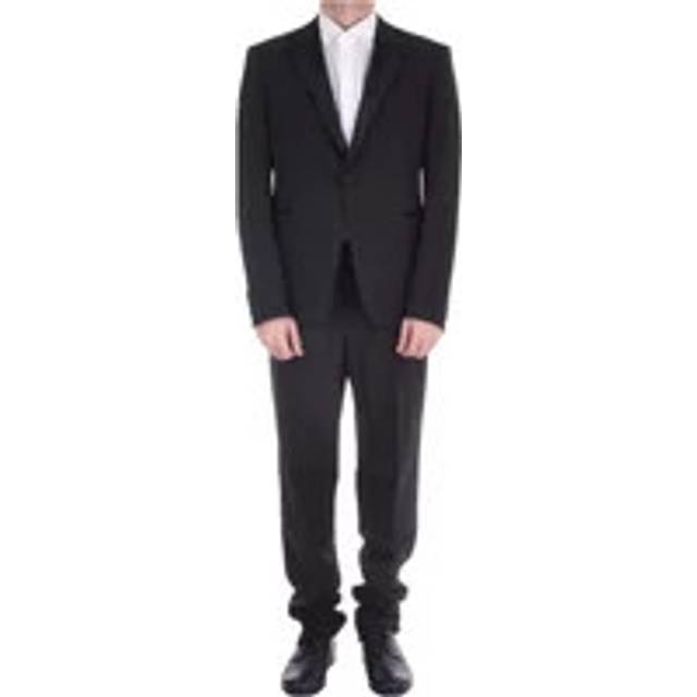 Emporio Armani, Kostym, Herr, M, Polyester, Enkelknäppt kostymset - black (M)