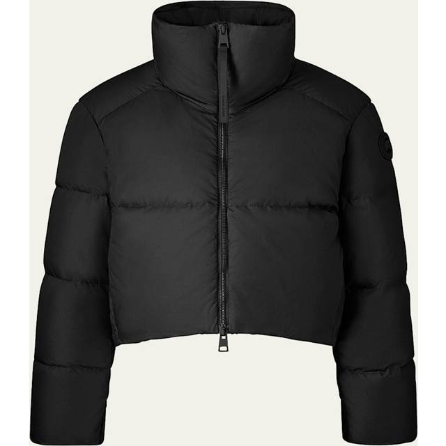 Canada Goose Garnet Cropped Puffer (Women, Black, M) (M)