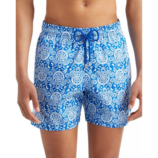 Vilebrequin, Badkläder, Herr, 2Xl, Ultralätta och hopfällbara Tribal Turtles badshorts för män - blue (2XL)