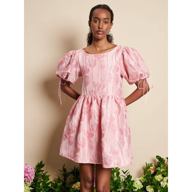 Sister Jane Dream Darling Jacquard Mini Dress, Pink