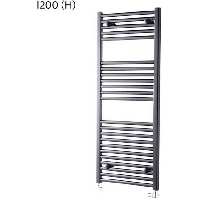 Towelrads Pisa Straight Towel Rail Radiator - Anthracite 1200x600