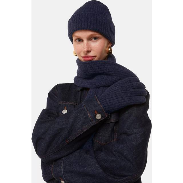Whistles Women's Lambswool Scarf - Navy - one size