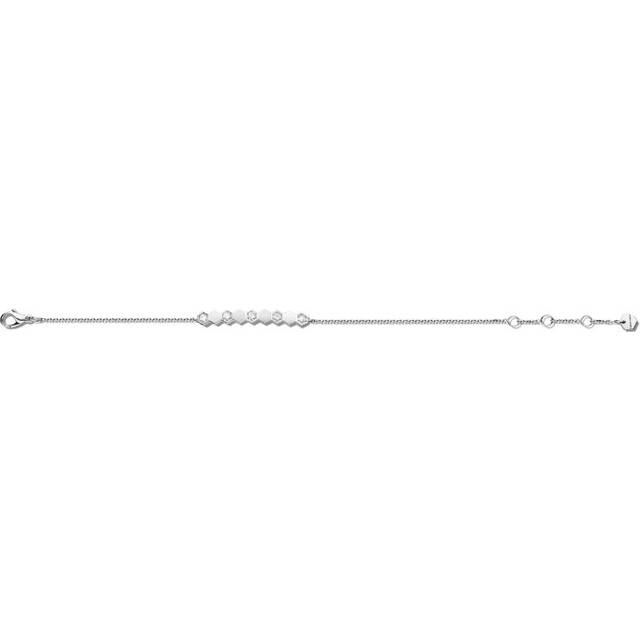 White Gold and Diamond Bee de Chaumet Bracelet - Silver - One size