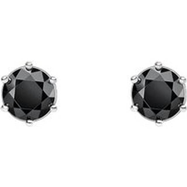 Thomas Sabo Sterling Silver Black CZ Round Stud Earrings