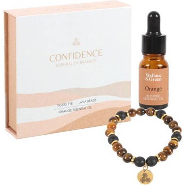 Something Different Confidence Tiger's Eye Crystal Essential Oil Bracelet, Brown
