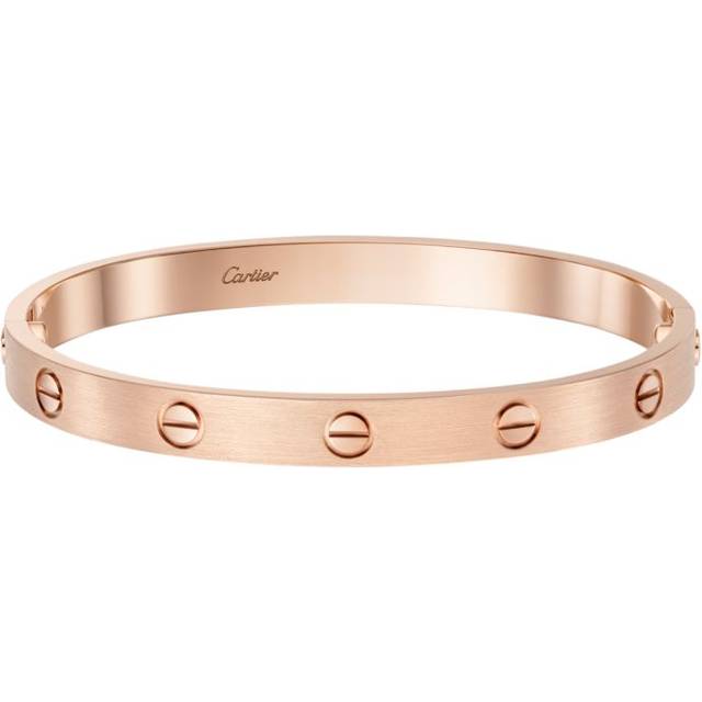 Cartier Love Classic Rose Gold Bracelet - Brushed Finish - 15