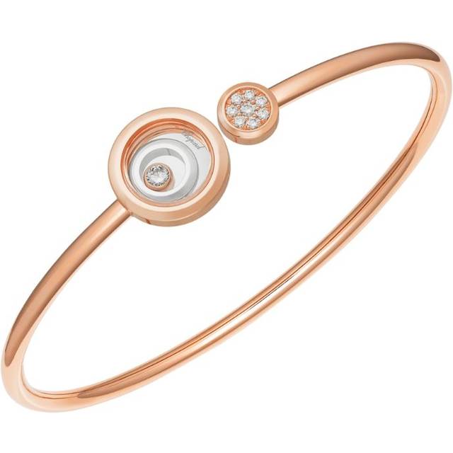 Chopard Small Rose Gold and Diamond Happy Spirit Bangle - One size