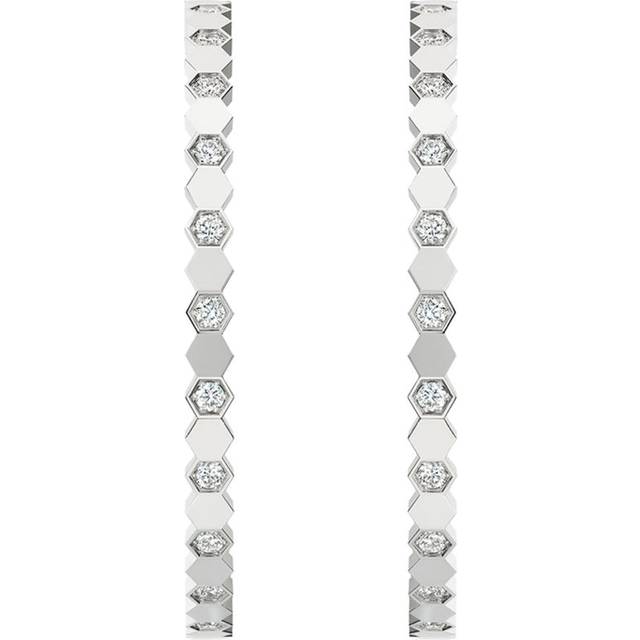 White Gold and Diamond Bee de Chaumet Earrings - Silver - One size