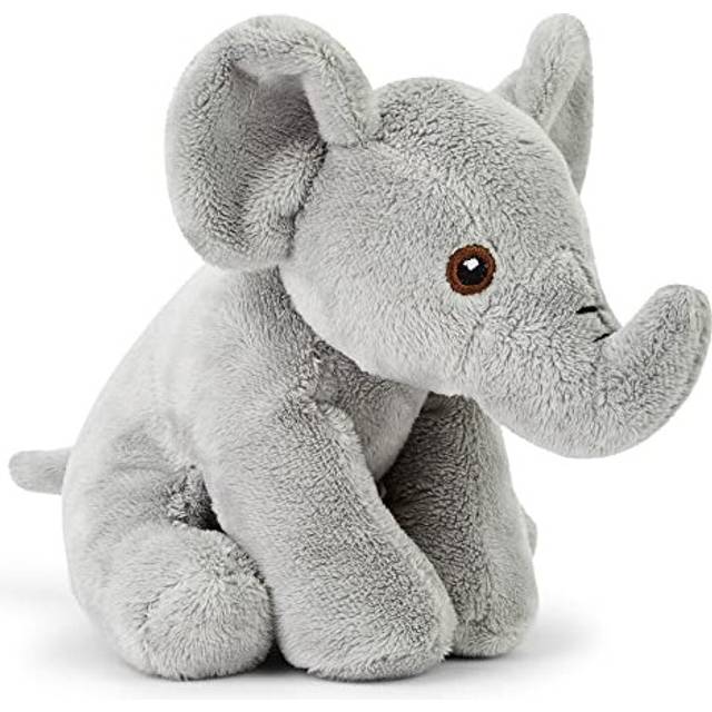 Zappi Co 100% Recycled Plush Elephant Plush Toy (13-15cm) Stuffed Soft Cuddly animals Collection For New Born Child First kid