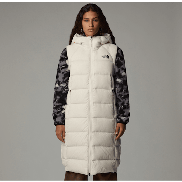 The North Face Women's Hyalite Long Down Gilet White Dune-npf Size XS female - White Dune-NPF (XS)